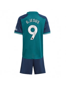 Otroški Nogometna dresi replika Arsenal Gabriel Jesus #9 Tretji 2023-24 Kratek rokav (+ hlače)